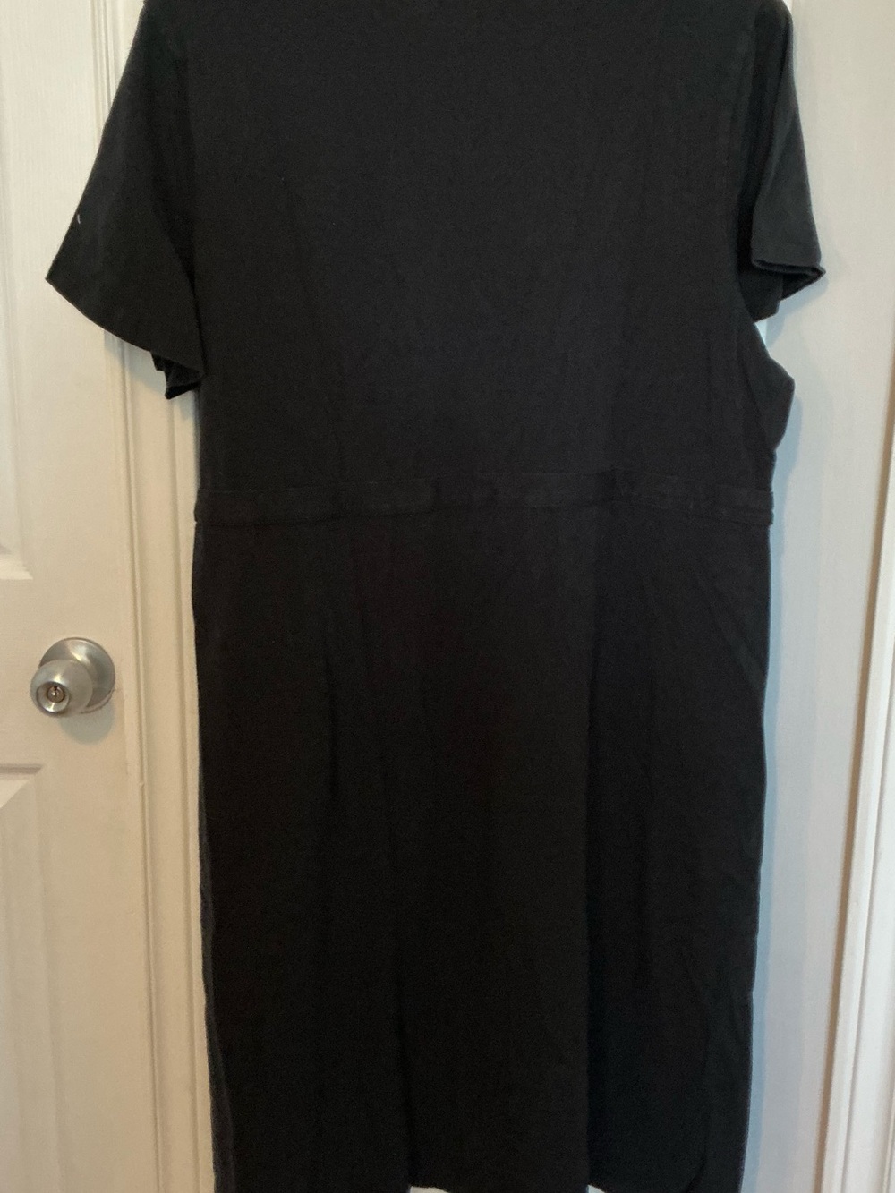 Lands End Short Sleeve Faux Wrap Midi Dress Size 1X